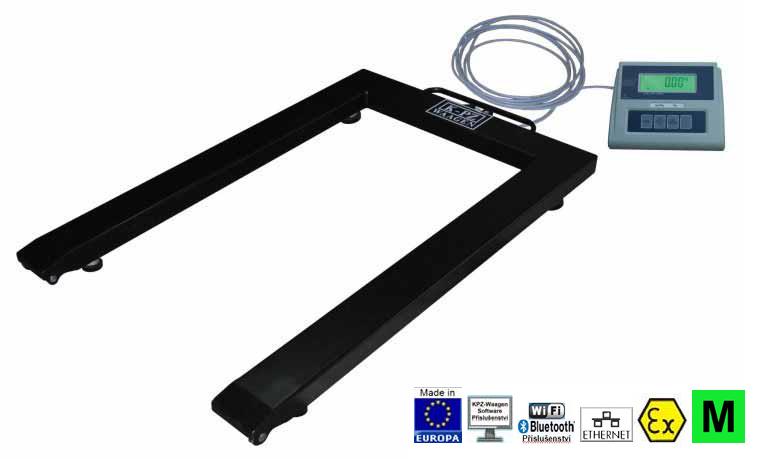Paletová váha KPZ 1SE  840x1260 mm  1500/3000Kg/500/1000g